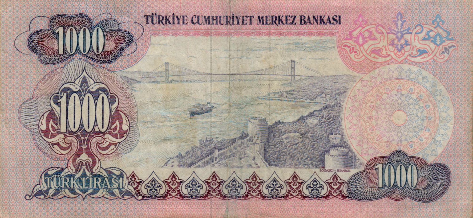 Turkey 1000 1971 VF- P-191/2